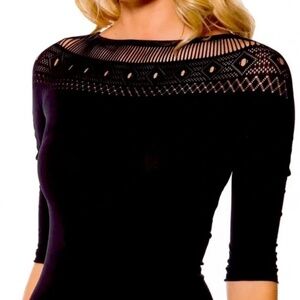 Blackmilk Clothing Cleopatra Bodysuit, Size Small